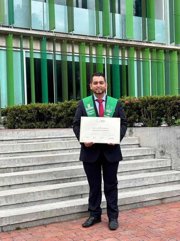 Graduation ceremony photo of Julian