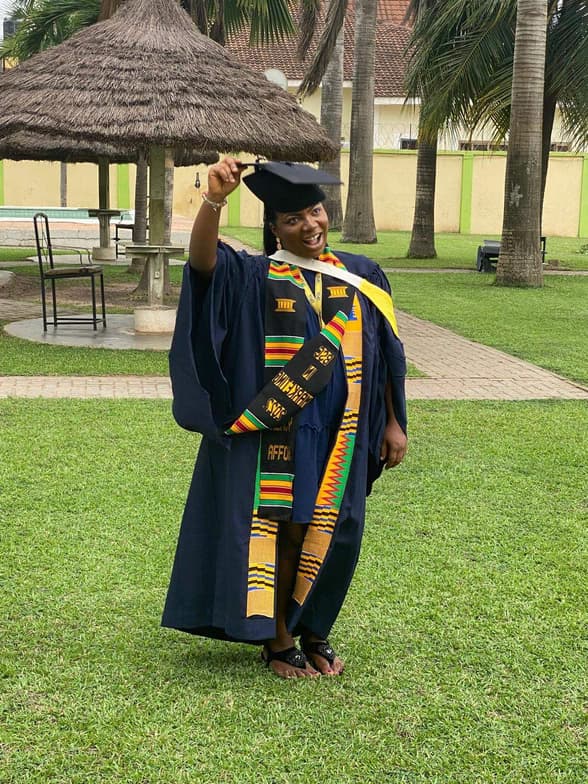 Graduation ceremony photo of Mercy 