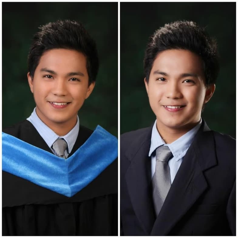 Graduation ceremony photo of Jan Martin 