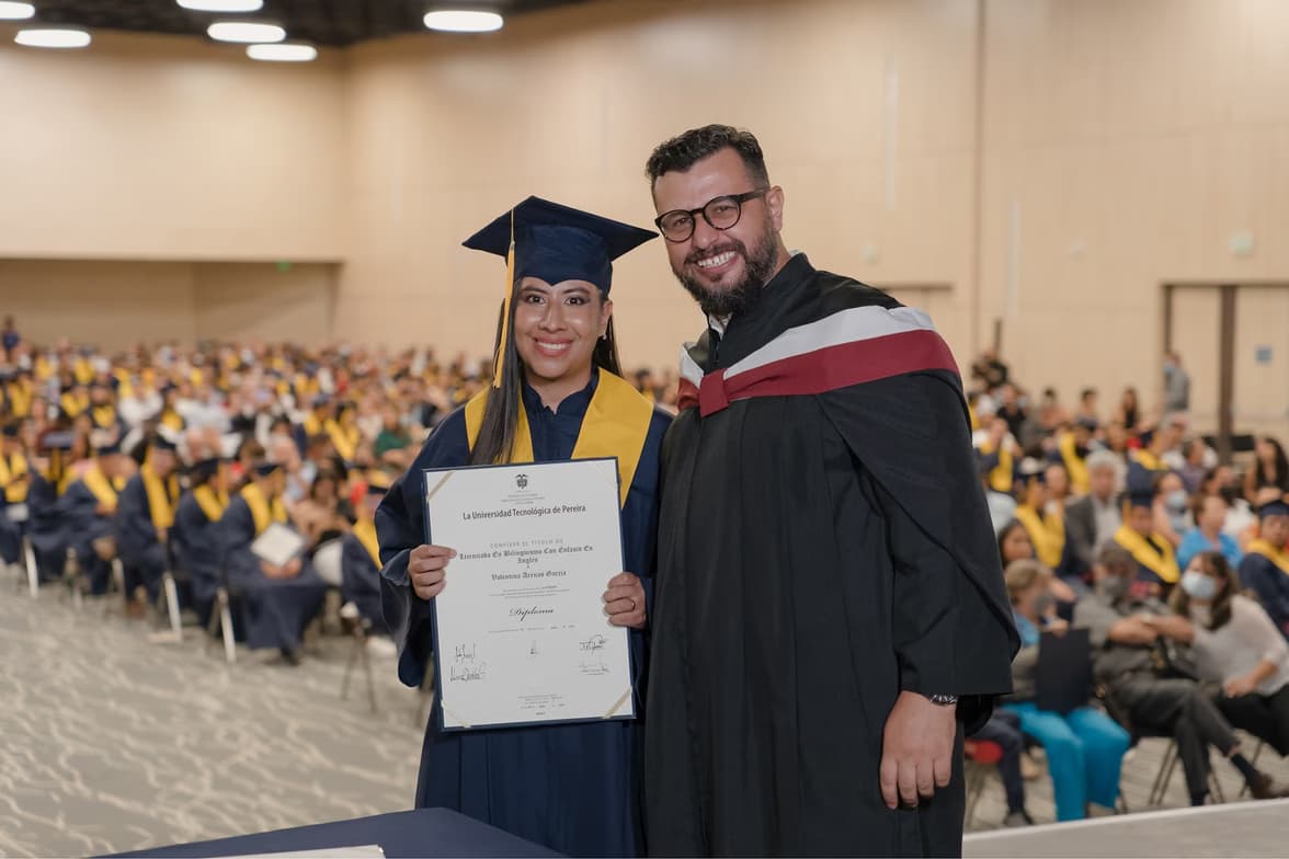 Graduation ceremony photo of Valentina 
