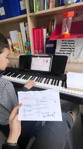 Piano learning materials by Reyhaneh