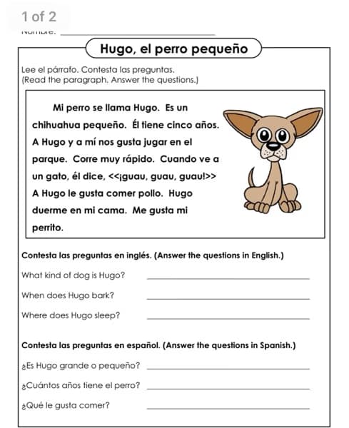 Spanish learning materials by Carlos 