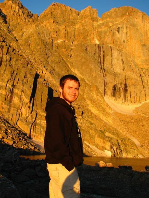 Travel snapshot of Alex during a trip 