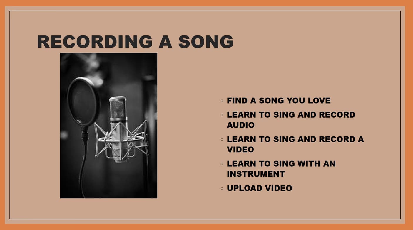 Singing learning materials by Frank  