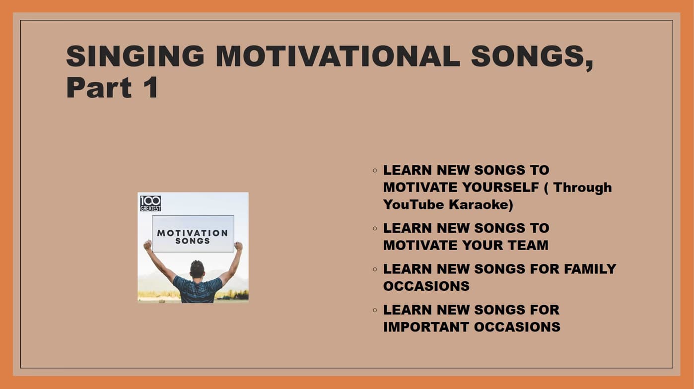 Singing learning materials by Frank  