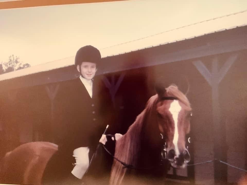 Rebekahenjoying a hobby outside teaching 