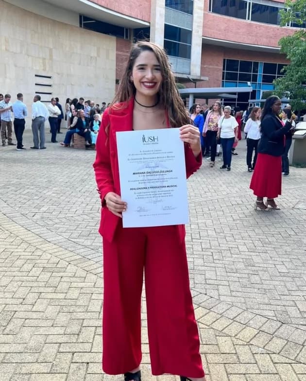 Graduation ceremony photo of Mariana