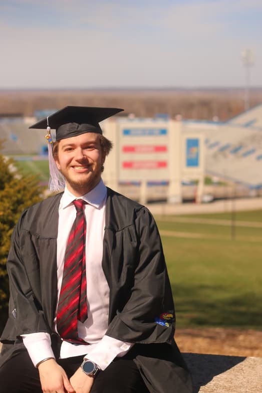 Graduation ceremony photo of Paulo 