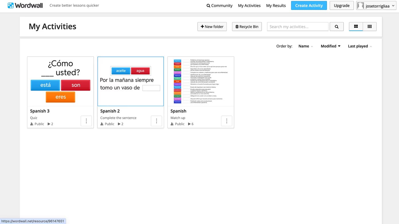 Spanish learning materials by Josefina 