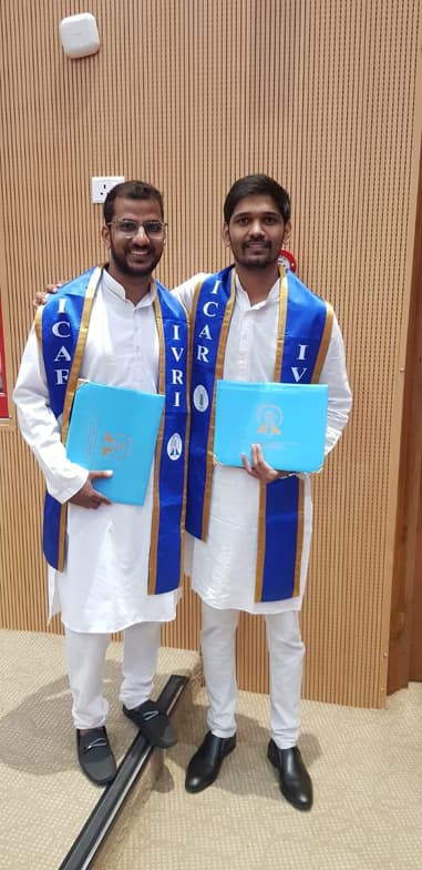 Graduation ceremony photo of Dr. Adarsh 