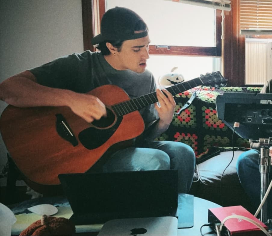 Travel snapshot of Lance during a trip 