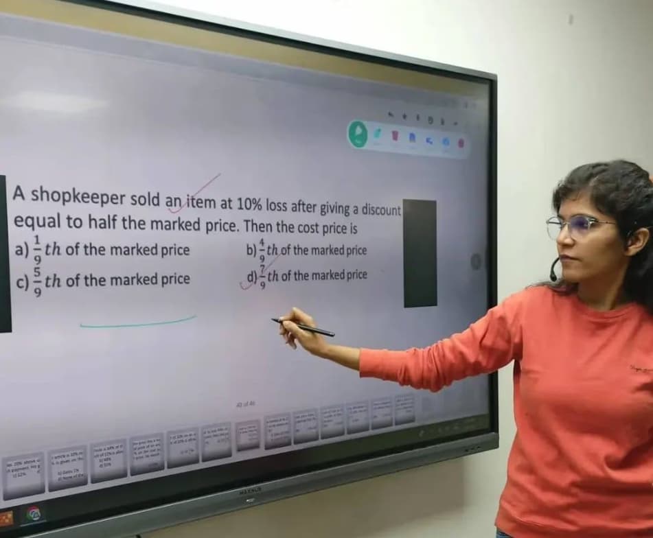 Monika conducting a lesson 