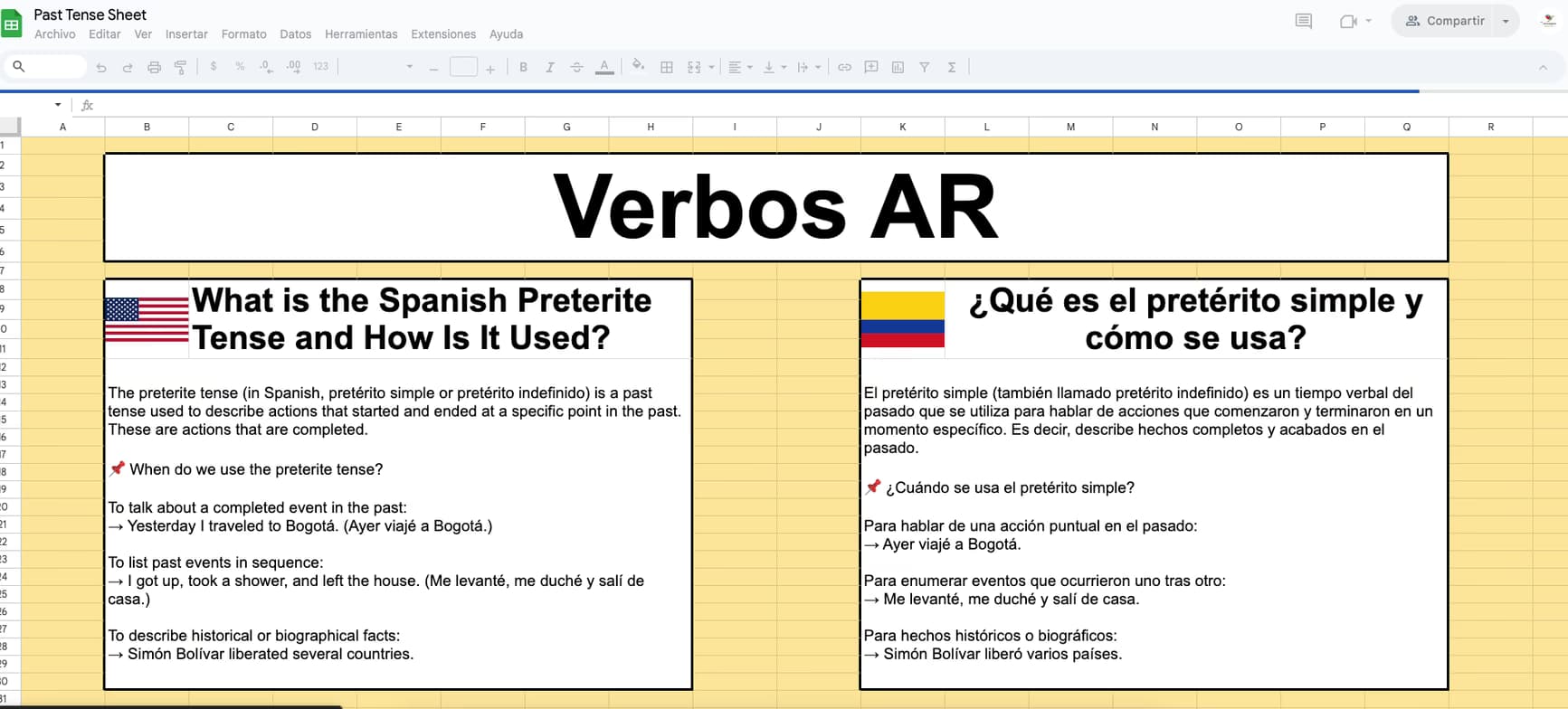 Spanish learning materials by Richard 