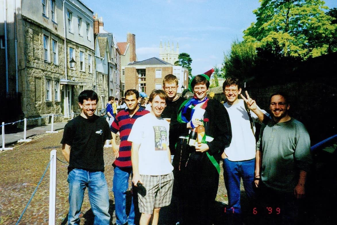 Graduation ceremony photo of Adam 