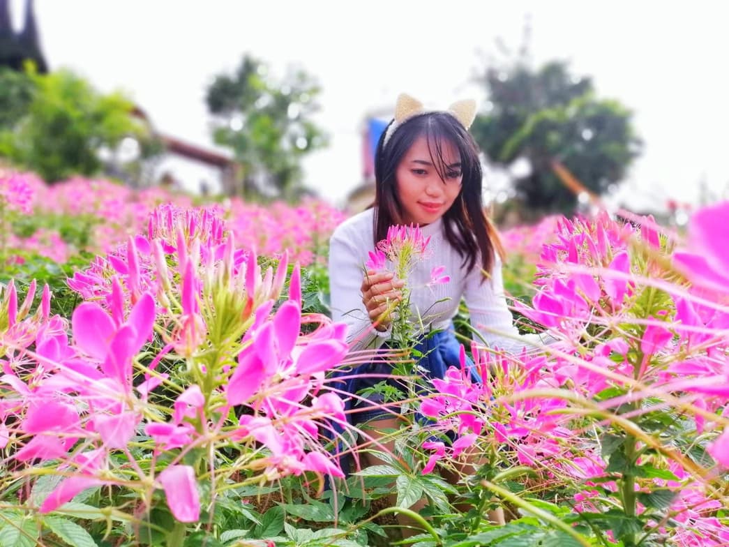 Travel snapshot of Mary Grace during a trip 