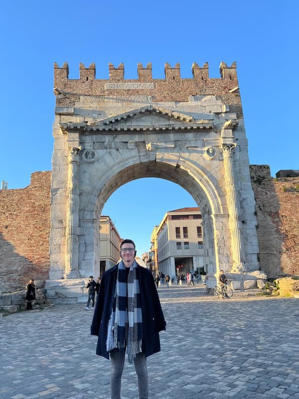 Travel snapshot of Rodrigo during a trip 