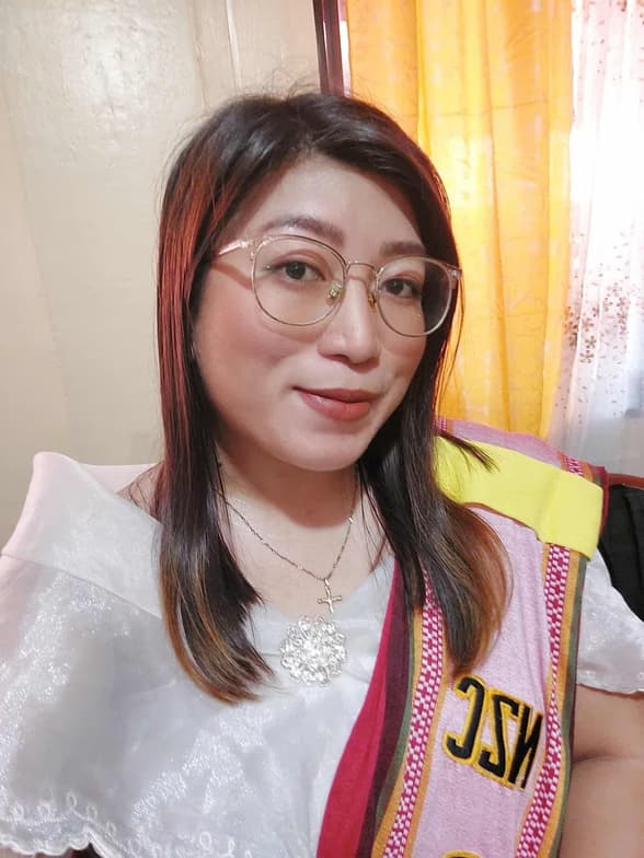 Graduation ceremony photo of Mary Jill 