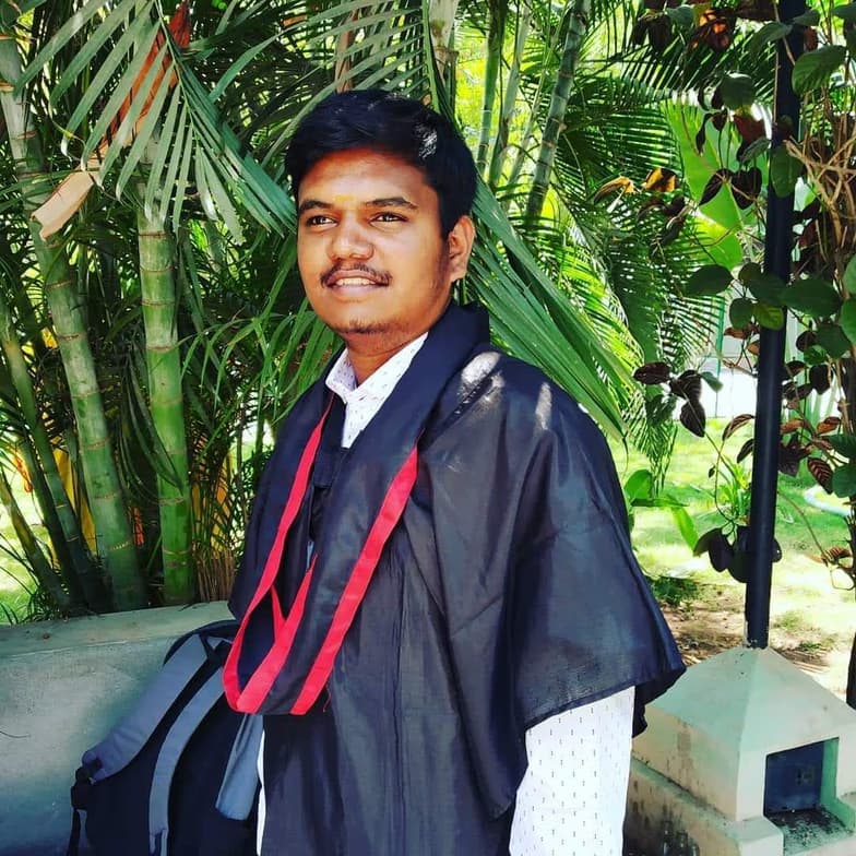 Graduation ceremony photo of ASHWANTH RAAJ