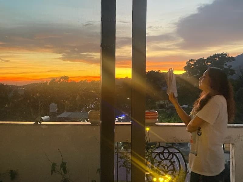 Priyankaenjoying a hobby outside teaching 