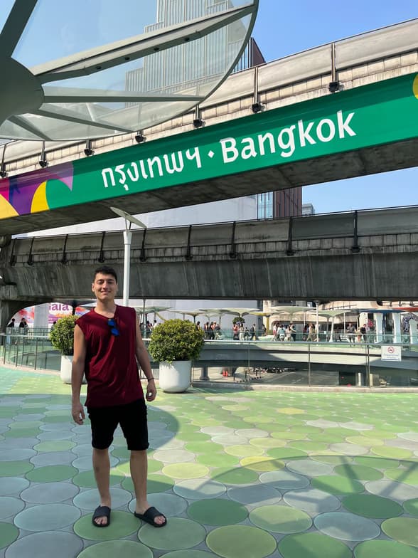 Travel snapshot of Juan Camilo during a trip 