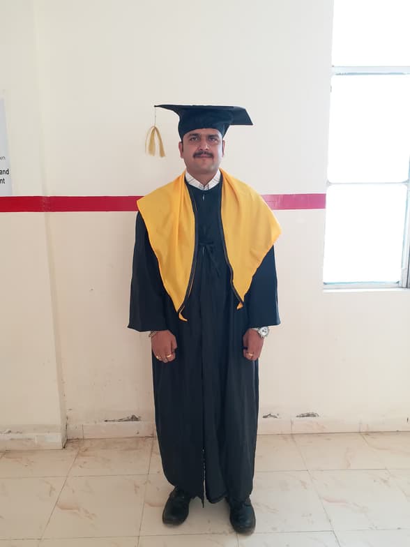Graduation ceremony photo of abhinav 