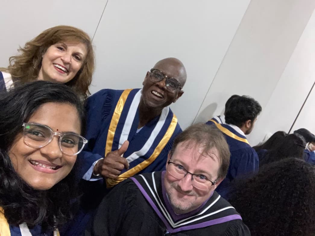 Graduation ceremony photo of Aayushi 