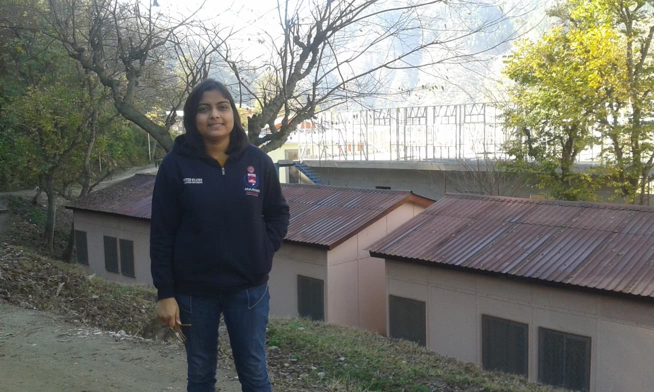 Travel snapshot of Shivani during a trip 
