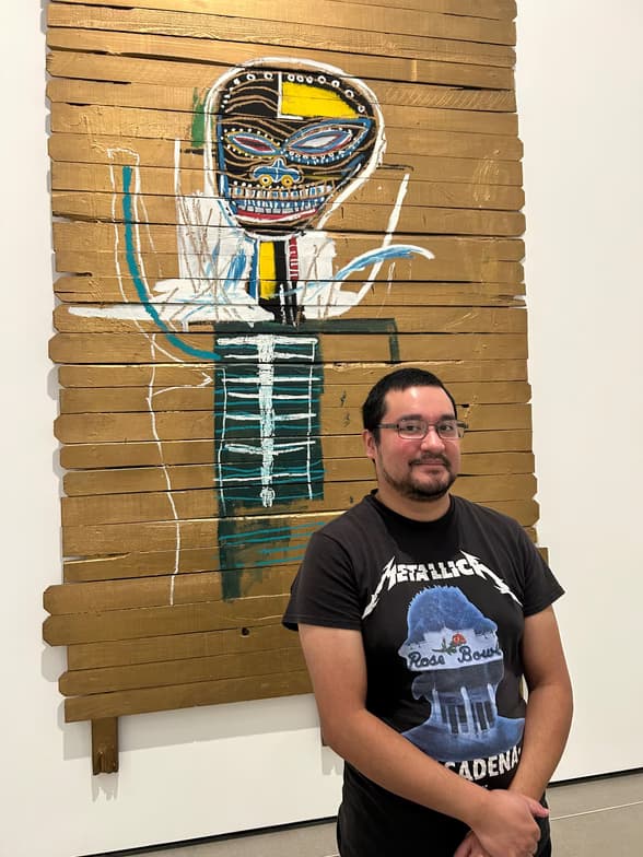 Travel snapshot of Mario during a trip 