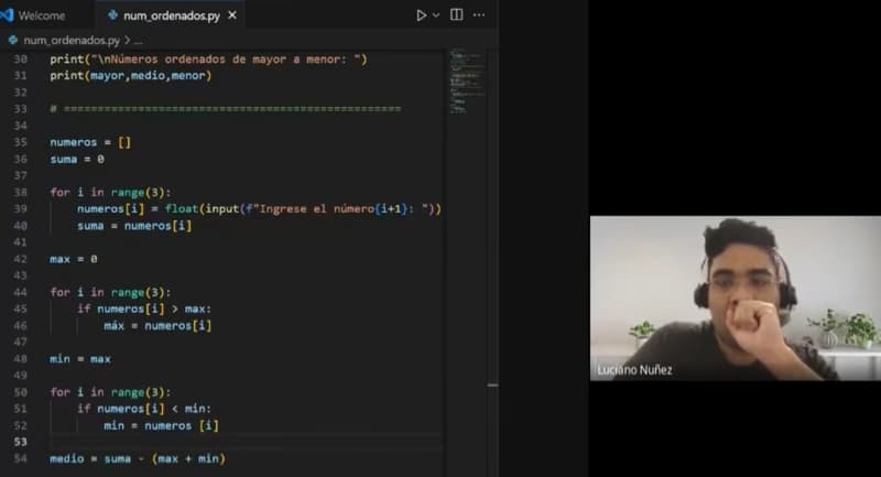 Live performance with Coding by Luciano 