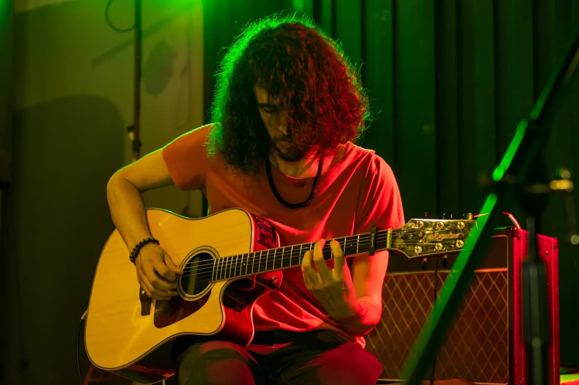 Gastónenjoying a hobby outside teaching 