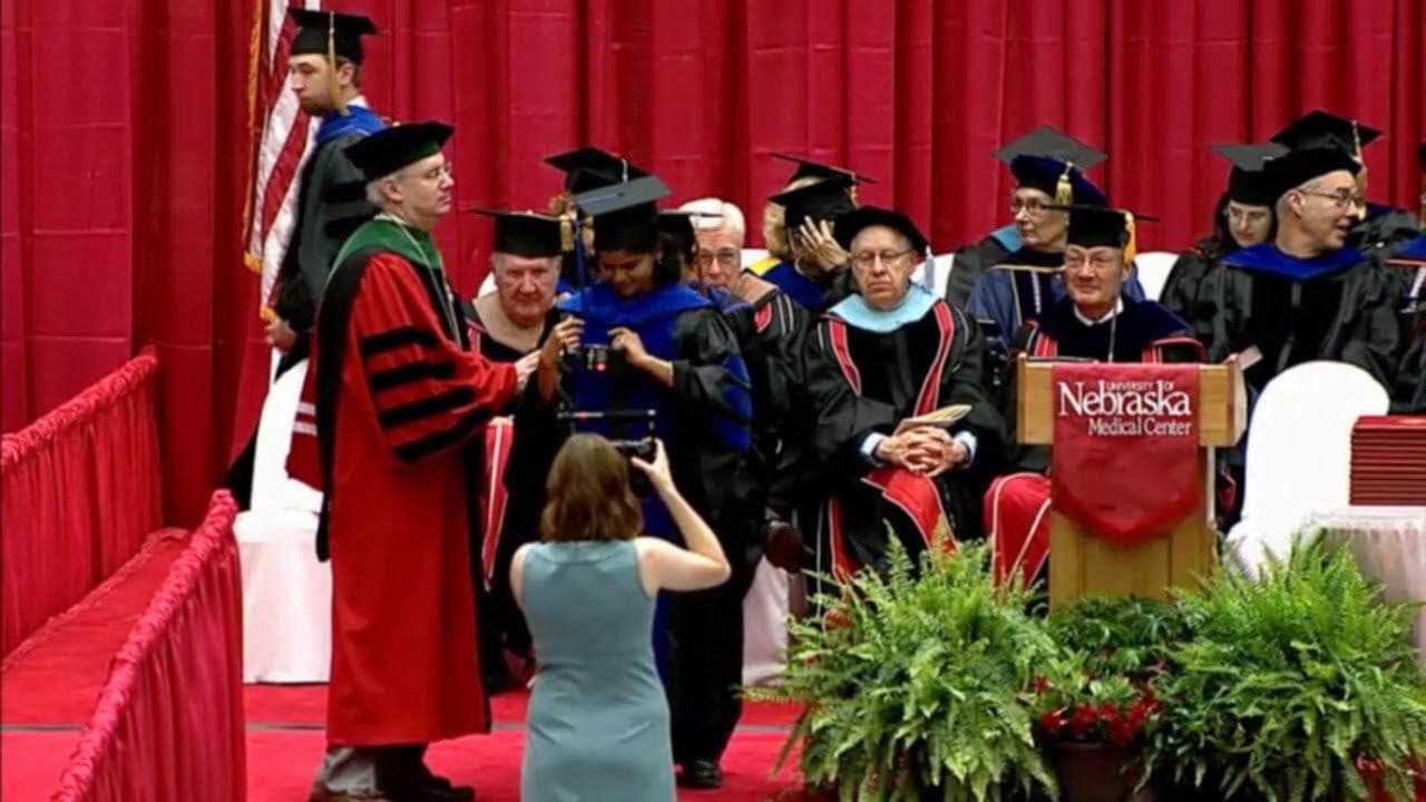 Graduation ceremony photo of Arokia Priyanka 