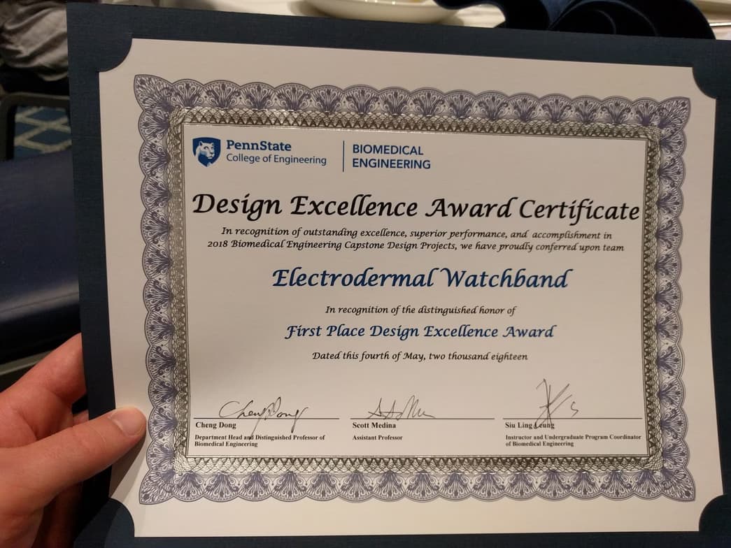 Verified degree or teaching certification of James 