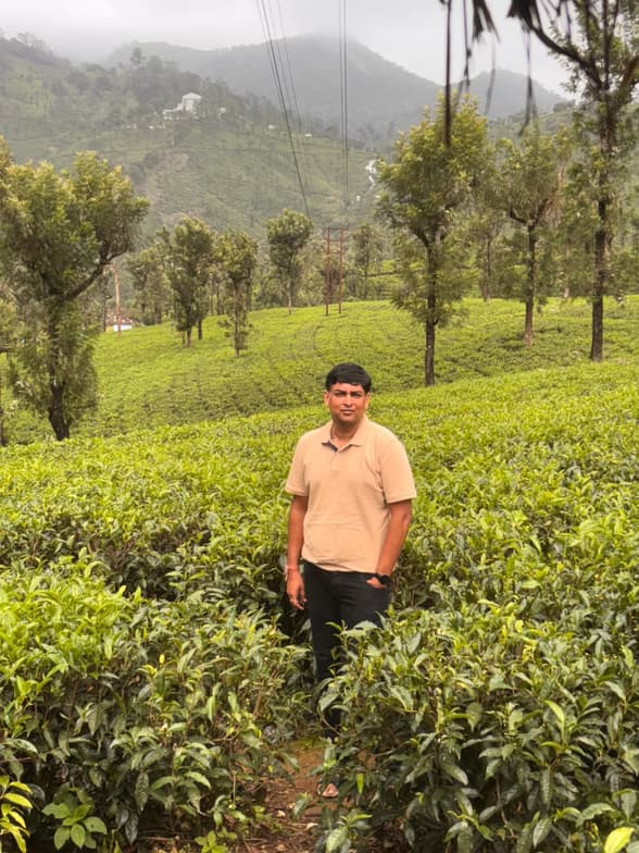 Travel snapshot of Ankit during a trip 