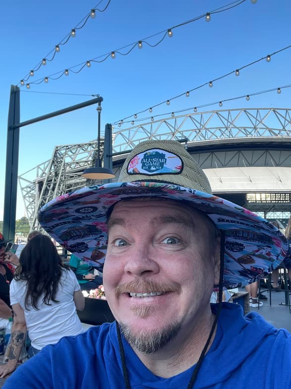 Brianenjoying a hobby outside teaching 