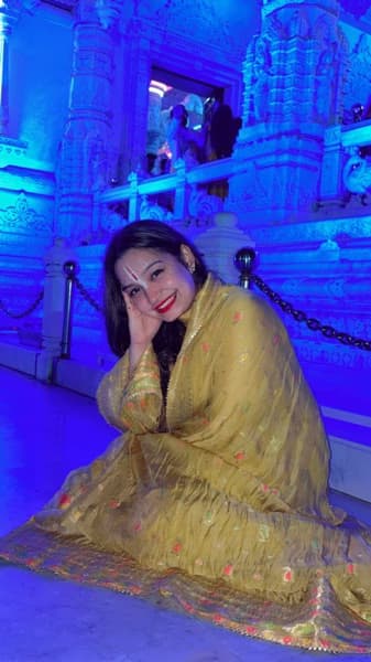 Travel snapshot of Srishti during a trip 