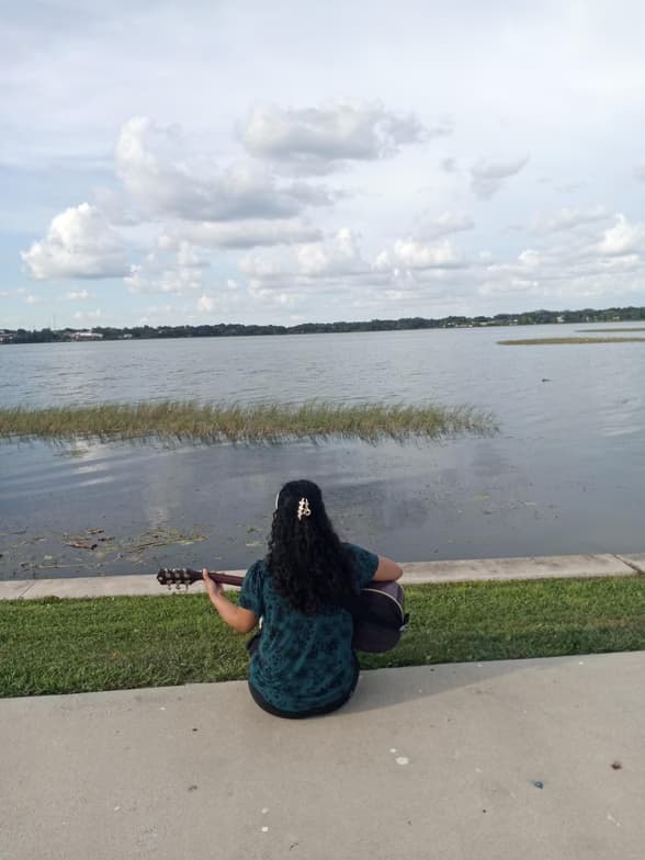 Jasminenjoying a hobby outside teaching 
