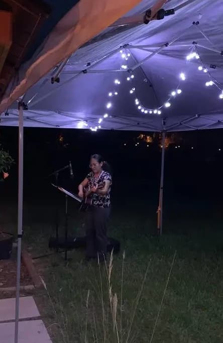 Jasminenjoying a hobby outside teaching 