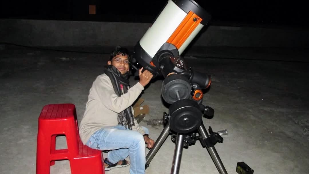 Soumya enjoying a hobby outside teaching 