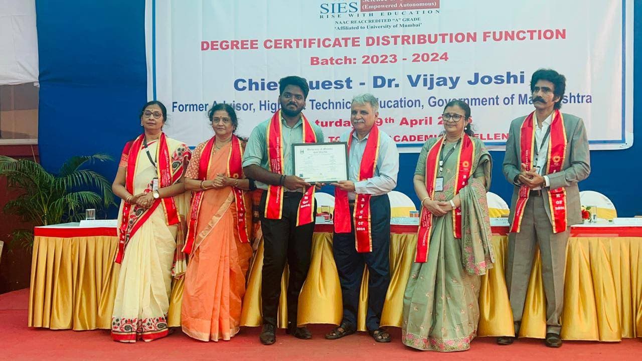 Graduation ceremony photo of Soham 