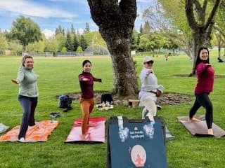 Mika conducting a lesson 