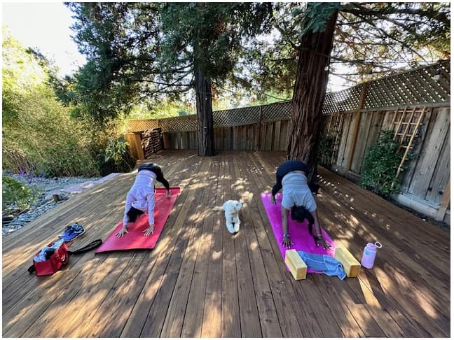 Mikaenjoying a hobby outside teaching 