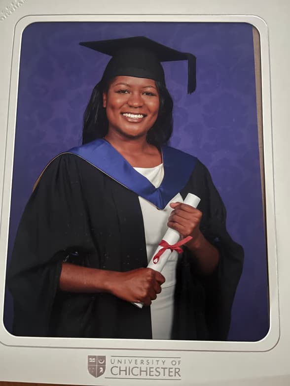 Graduation ceremony photo of Rhyan 