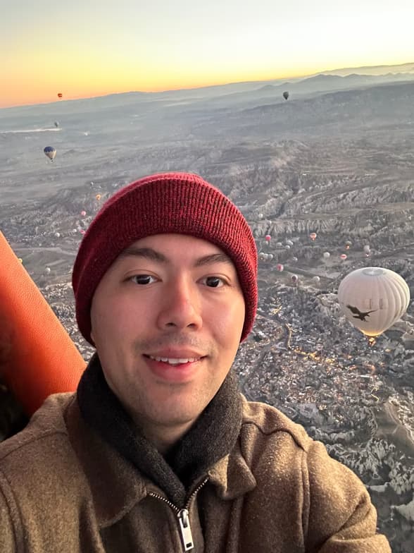 Travel snapshot of Alejandro during a trip 