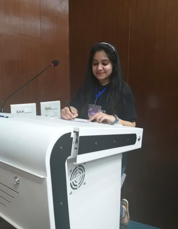 Graduation ceremony photo of Palak 