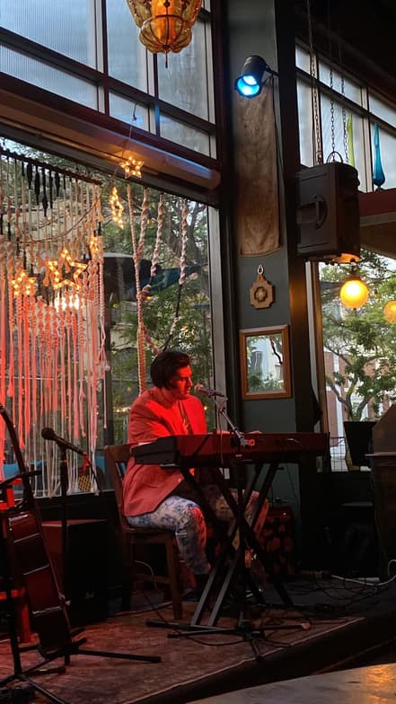 Joshenjoying a hobby outside teaching 