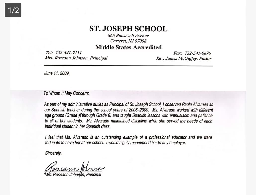 Graduation ceremony photo of Paola 