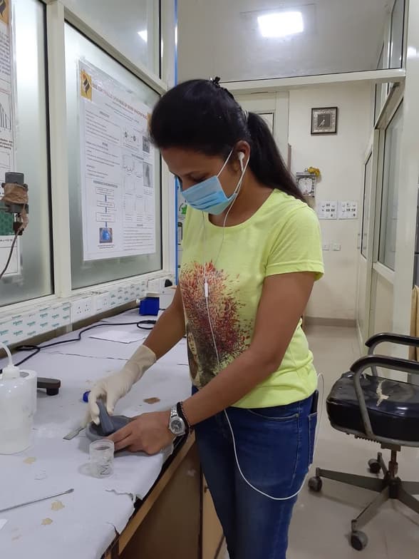 Ishu conducting a lesson 