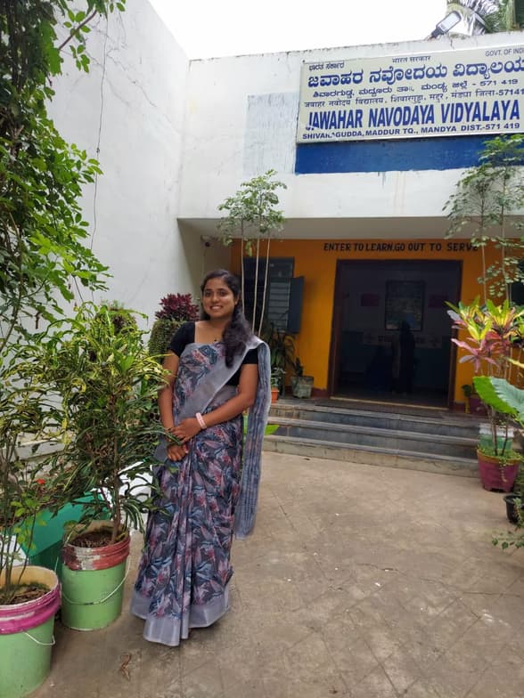 Graduation ceremony photo of Meghana