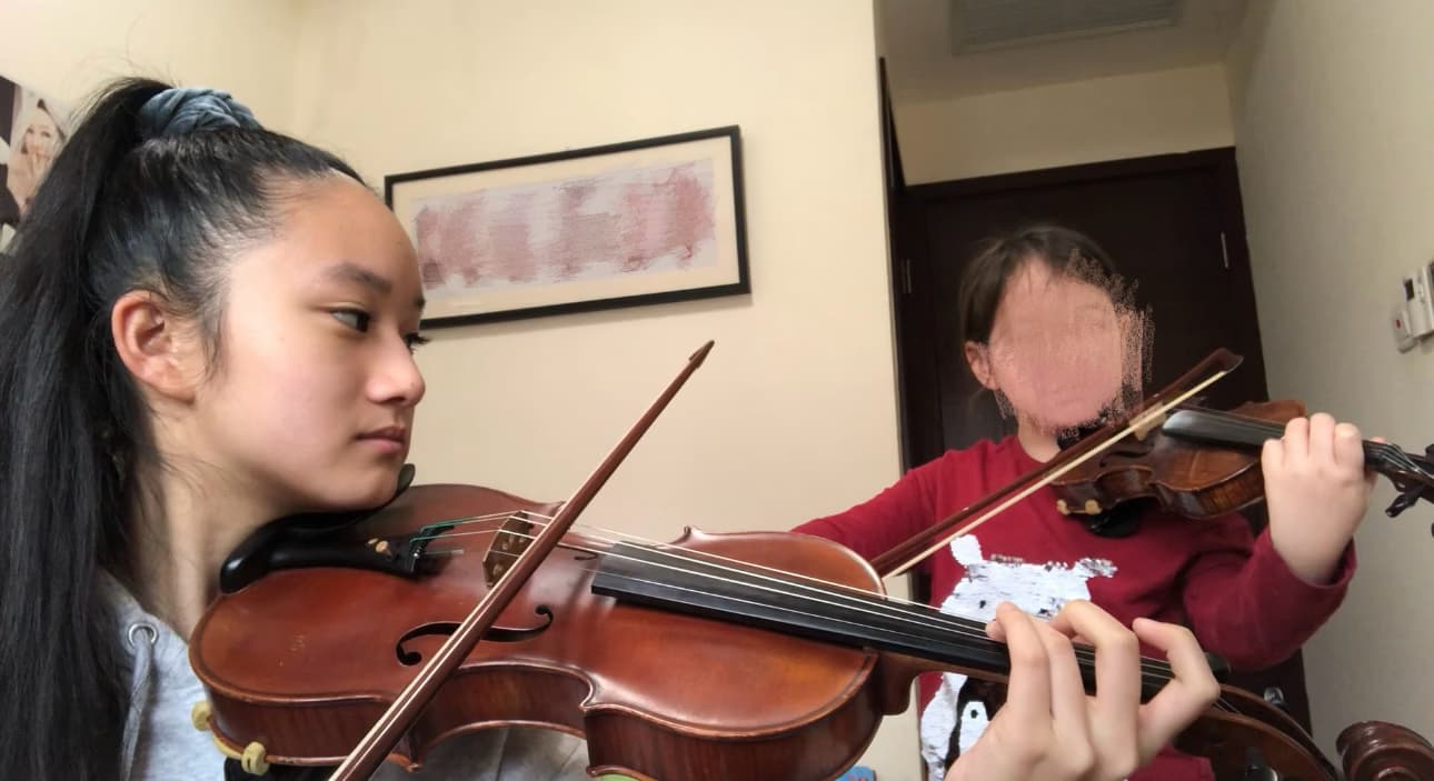 Aegean conducting a lesson 