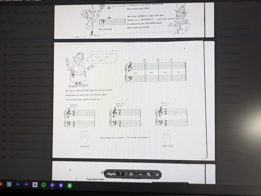 Piano learning materials by Joao 